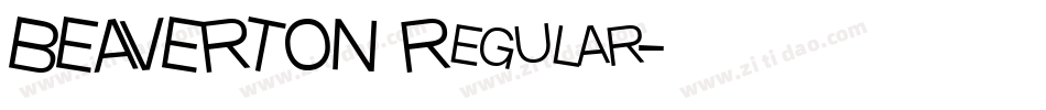 BEAVERTON Regular字体转换